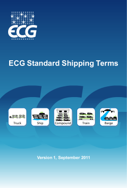 ECG Standard Shipping Terms - ECG