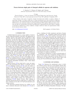 Forces between single pairs of charged colloids in aqueous salt