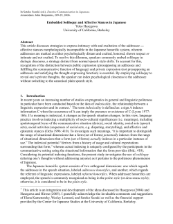 Embedded soliloquy and affective stances in