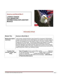 11th Grade Module 2