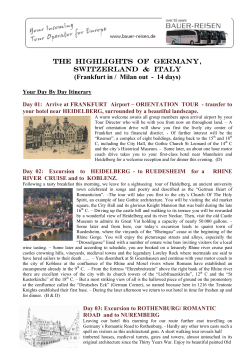 the highlights of germany - BAUER