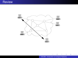 CSC358 - Introduction Computer Networks