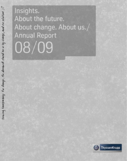 A nnual R ep o rt &ndash; In sig h ts