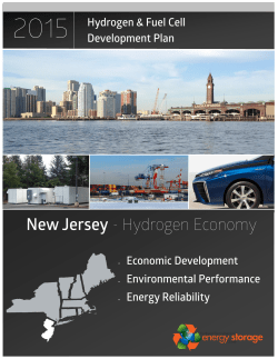 2015 Hydrogen and Fuel Cell Development Plan (New Jersey)
