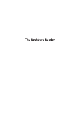 The Rothbard Reader