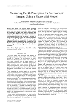 Measuring Depth Perception for Stereoscopic