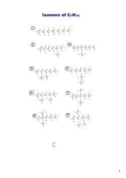 Isomers of C7H16