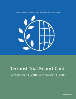 Terrorist Trial Report Card - The Center on Law and Security