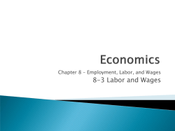 8-3 Labor and Wages