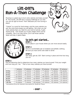 Lift-Off!`s Run-A-Thon Challenge