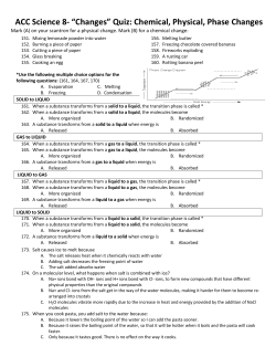 "Changes" Quiz