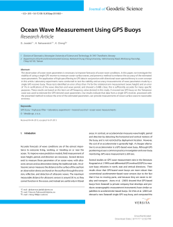 Ocean Wave Measurement Using GPS Buoys