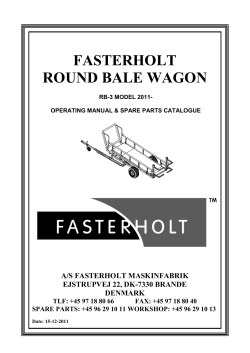 fasterholt round bale wagon - Fasterholt Maskinfabrik A/S
