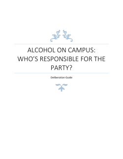 Alcohol on Campus: Who`s Responsible for the party?