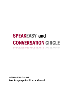 Peer Language Facilitator Manual