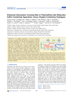 Enhanced Intersystem Crossing Rate in Polymethine
