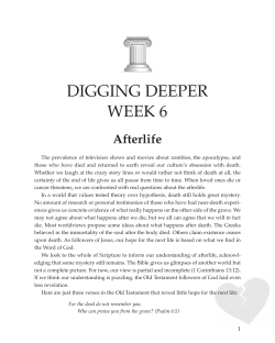 digging deeper week 6