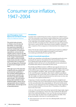 Consumer price inflation, 1947&ndash;2004