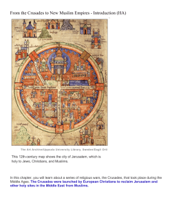 From the Crusades to New Muslim Empires