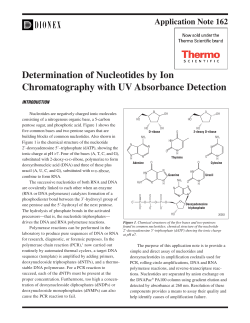 AN 162: Determination of Nucleotides by Ion Chromatography with