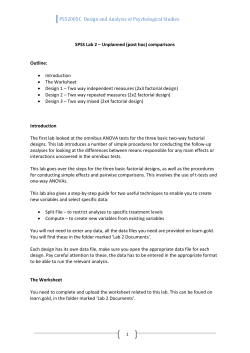 ANOVA post hocs guide
