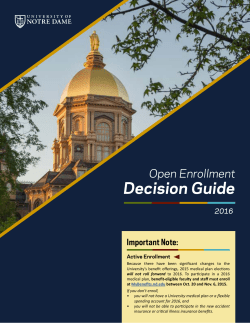 2016 Benefits Decision Guide