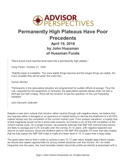 Permanently High Plateaus Have Poor Precedents