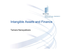 Intangible Assets and Finance