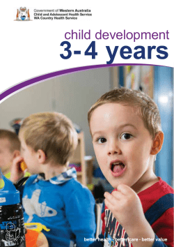 child development 3-4 years