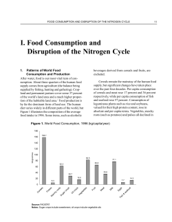 I. Food Consumption and Disruption of the Nitrogen Cycle