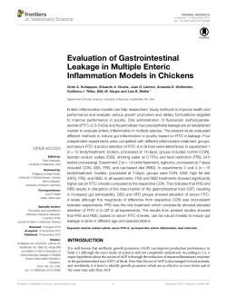 Evaluation of Gastrointestinal Leakage in Multiple Enteric