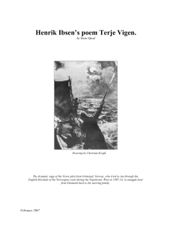 Henrik Ibsen`s poem Terje Vigen.