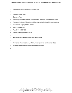 Integrative Analyses of Non-targeted Volatile