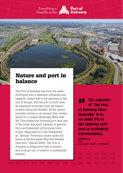 Nature and port in balance