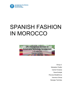 SPANISH FASHION IN MOROCCO