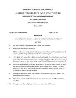 300 Level - The Federal University of Agriculture, Abeokuta