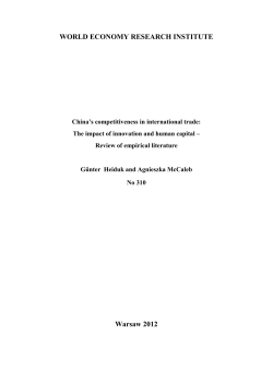 China`s competitiveness in international trade: The impact of