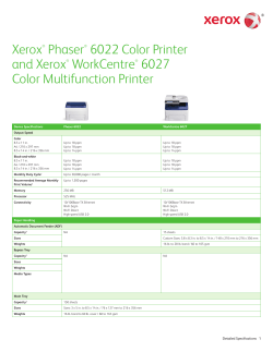 Detailed Specifications