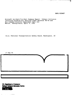 NTSB/AAR-91/01/SUM