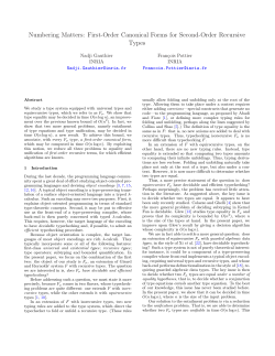 Numbering Matters: First-Order Canonical Forms for Second