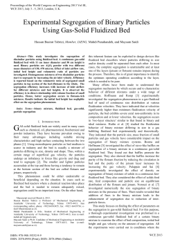 Experimental Segregation of Binary Particles Using Gas