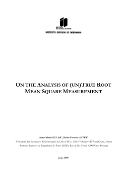on the analysis of (un)true root mean square - DEE