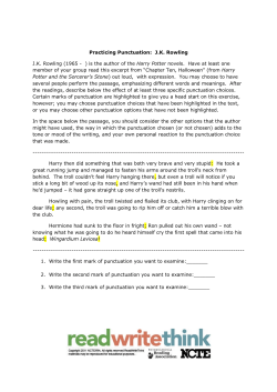 Practicing Punctuation