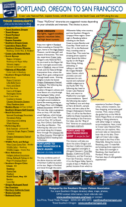 portland, oregon to san francisco