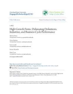 High-Growth Firms: Delineating Definitions, Industries, and Business