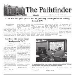 LCSC will host guest speaker Feb. 19, providing suicide prevention