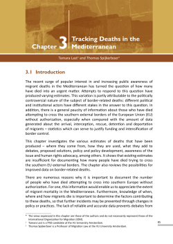 Tracking Deaths in the Mediterranean Chapter 3