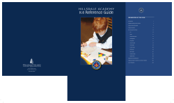 Hillsdale Academy K-8 Reference Guide