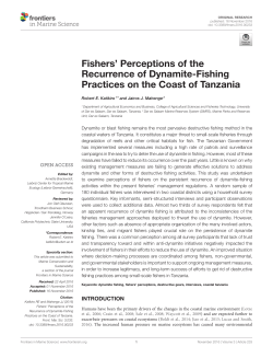 Fishers` Perceptions of the Recurrence of Dynamite