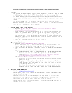 COMBINED APPOMATTOX COURTHOUSE AND NATIONAL D
